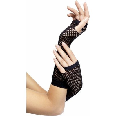 Síťované rukavice černé bez prstů – Zboží Mobilmania