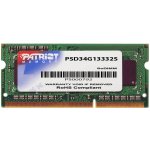 Patriot SODIMM DDR3 4GB 1333MHz CL9 PSD34G13332S – Zbozi.Blesk.cz