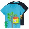 Dětské tričko Chlapecké triko Prasátko Peppa 2 kusy Prasátko Peppa / námořnická modrá / světle modrá