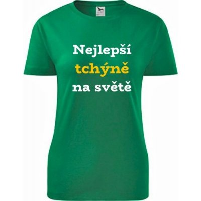 Zelené dámské tričko nejlepší tchýně na světě dárek pro tchýni k 50 narozeninám