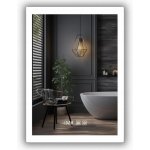 IREDA Koupelnové zrcadlo s LED osvětlením 80 x 60 cm 92024 – Zboží Mobilmania