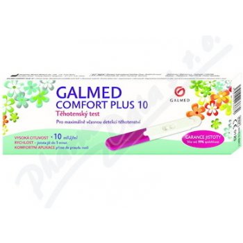 Galmed Test těhotenský Comfort Plus 10 tyčinka 1 ks