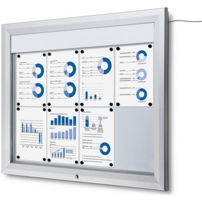 Jansen Display Venkovní vitrína SCT8xA4 s LED osvětlením