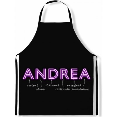 Impar Zástěra Ženská jména NEON Andrea – Hledejceny.cz