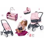 Smoby Set trojkombinace Powder Pink 3in1 Maxi Cosi & Quinny s postýlkou a vaničkou – Sleviste.cz