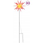 vidaXL LED vánoční hvězdy 10 ks. Červené 10 cm – Hledejceny.cz