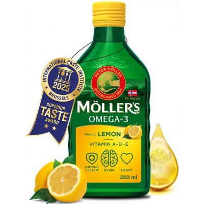 Möller’s Omega 3 Lemon 250 ml – Hledejceny.cz