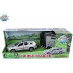 Kids Globe Mikro trading Traffic Volvo EX90 kov s přívěsem pro koně 28 cm – Hledejceny.cz