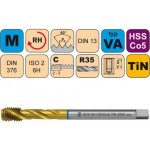 NÁSTROJE CZ Strojní závitník /CZZ4260/ pro metrický a jemný metrický závit se šroubovitou drážkou CZZ Závit: M16 – Hledejceny.cz