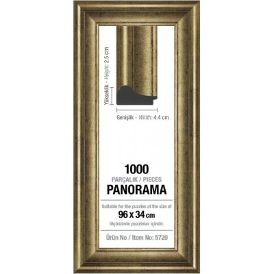 ART PUZZLE Rám 96 × 34 cm stříbrný – Zboží Dáma