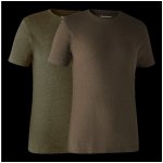 Tričko Deerhunter Basic 2 kusy Adventure Green mel/Brown Leaf mel – Hledejceny.cz