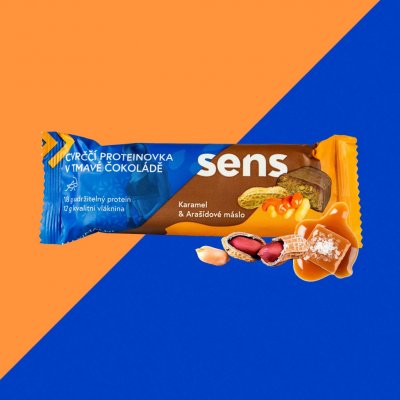 Sens Protein tyčinka v tmavé čokoládě 60 g – Zboží Mobilmania