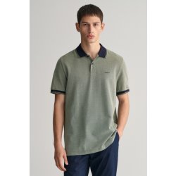 Gant polokošile 4-COL OXFORD SS PIQUE zelené