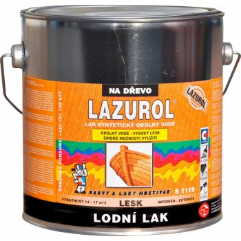 Lazurol S1119 odolný lak na dřevo 2,5 l bezbarvý