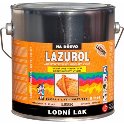 Lazurol S1119 odolný lak na dřevo 2,5 l bezbarvý – Zbozi.Blesk.cz