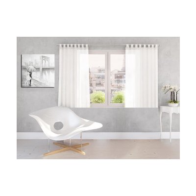 Dekorační záclona s poutky DIANA bílá 140x160 cm (cena za 1 kus) MyBestHome – Hledejceny.cz