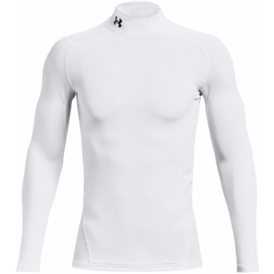 Under Armour funkční tričko HeatGear Mock 1369606 Skinny Fit bílá – Zboží Mobilmania