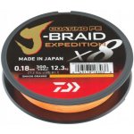 Daiwa Pletená Šňůra J-Braid X8 Expedition Smash Orange 150m 0,06mm 5,2kg – Hledejceny.cz