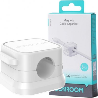 Joyroom JR-ZS368 organizér kabelů nalepovací magnetický sada 3ks bílá – Hledejceny.cz