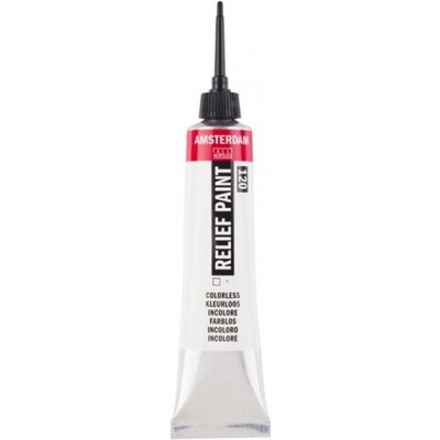 Amsterdam Relief Paint 20 ml | průhledná – Hledejceny.cz
