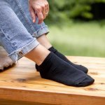 Vlnka Bavlněné ponožky kotníkové nízké 2 páry černá – Zboží Mobilmania