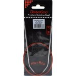 ChiaoGoo Knit Red ergonomické fixní kruhové jehlice 80 Cm 3,25mm – Zboží Dáma