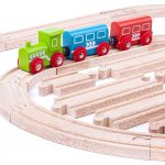 Hračka Bigjigs Rail Dřevěné koleje set 24 dílů