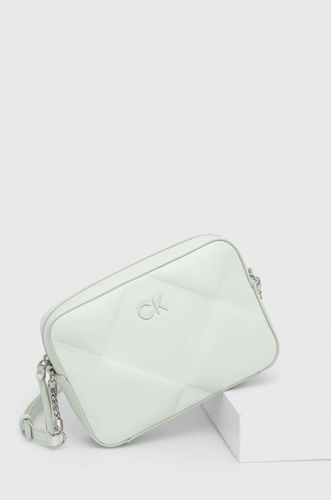 Calvin Klein kabelka Quilt K60K611891 Zelená