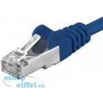 Premiumcord sp6asftp002B Patch, CAT6a S-FTP, RJ45-RJ45, AWG 26/7, 0,25m modrý – Zboží Živě