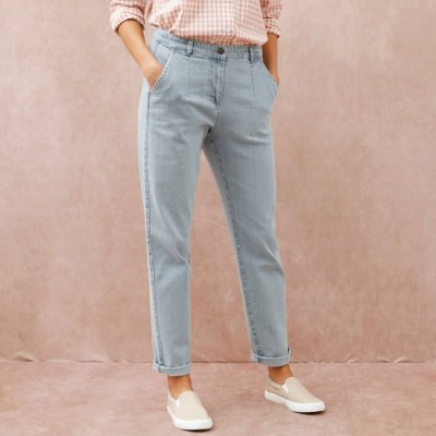 Džíny mom s vysokým pasem sepraná modrá – Hledejceny.cz