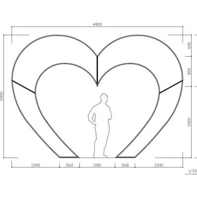 Easy Fix 3D LED valentýnská brána srdce, teple bílá, 480 × 345 cm, teple bílá, 230 V, 110 W, ze 7 částí - chybí foto – Hledejceny.cz