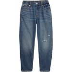 GAP Dětské džíny high rise barrel Modrá – Zboží Mobilmania