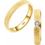 Olivie Snubní stříbrný prsten DUET GOLD 7477 – Zboží Mobilmania