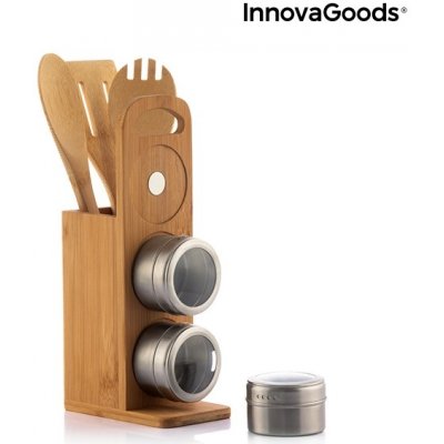 InnovaGoods Bambusový set do kuchyně s kořenkami – Hledejceny.cz
