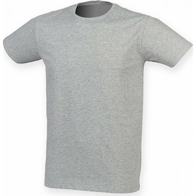 SF Men Prodloužené strečové triko Skin Fit s elastanem uhlová melír šedá – Hledejceny.cz