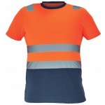 Cerva MONZON HV tričko oranžová/navy 5XL – Zboží Dáma