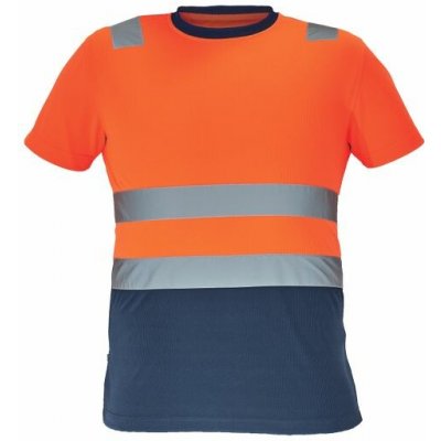 Cerva MONZON HV tričko oranžová/navy 5XL – Zboží Dáma