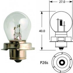 Philips Moto Standard 12008C1 S3 P26s 12V 15W