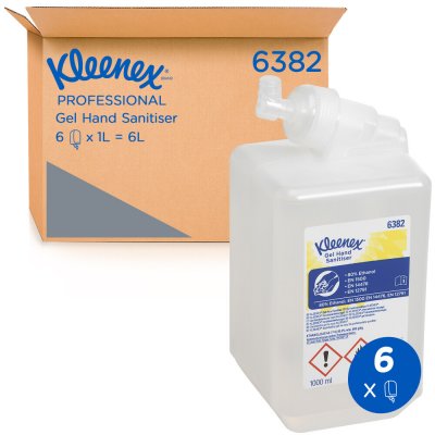 KLEENEX gelová alkoholová dezinfekce na ruce 1000 ml 6382Kimberly Clark KLEENEX 6382 gelová alkoholová dezinfekce na ruce