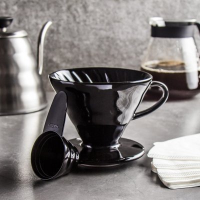 Hario Dripper V60-02 Glass Black