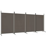 VidaXL 350264 dělicí Paraván šedá 346 x 180 cm – Zboží Dáma