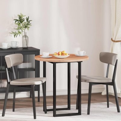 Omaxi 788597 Deska stolu Světle hnědá 80 x 2,5 cm (kruh) Pevné dubové dřevo – Zboží Dáma