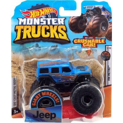 Mattel Hot Weels Monster Trucks kaskadérské kousky Jeep zelený – Hledejceny.cz