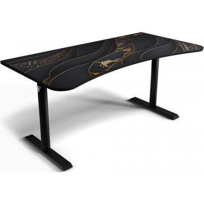 Arozzi ARENA Gaming Desk Black Gold ARENA-BK-GOLD – Zboží Mobilmania