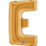 GRABO Písmeno MINI "A" zlaté 36cm 14" fóliový balónek – Hledejceny.cz