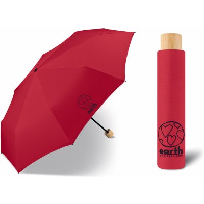 Earth Super Mini Chili red dámský skládací deštník červený – Zboží Mobilmania