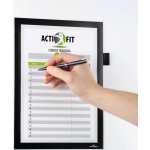 Durable Samolepící kapsa s rámem A4 na poznámky Černá – Zboží Živě