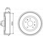 BOSCH Brzdový buben 0986477227