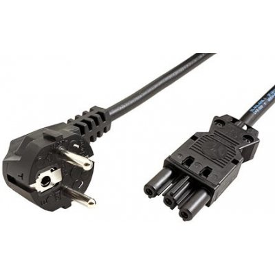BACHMANN Kabel síťový, CEE 7/7(M) - GST18(F), 3m, černý (375.003) - 19.07.1258 – Zboží Mobilmania
