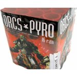 Kompakt ohňostroj 16 ran / 30 mm Orcs Pyro – Zboží Dáma